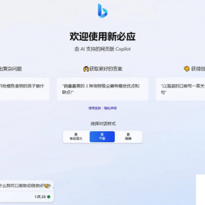 微软 New Bing 完美聊天机器人源码，支持 ChatGPT 提示词