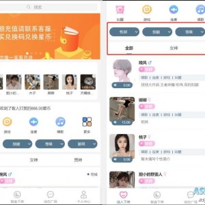 最新首发 游戏陪玩 语音聊天系统3.0商业升级独立版本源码 打赏功能 动态广场功能