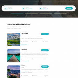 世界景点旅行网站源码 HTML5模板