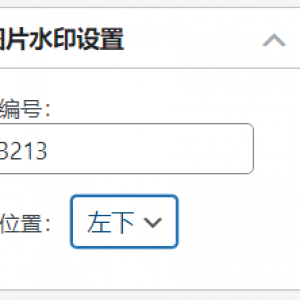 WordPress原创插件：素材编号水印插件 素材网必备