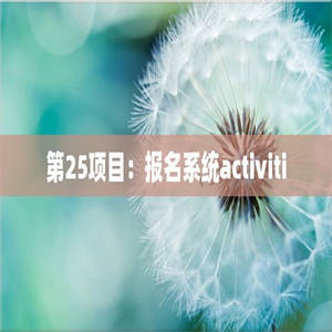 第25项目：报名系统activiti