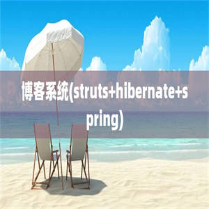 博客系统(struts+hibernate+spring)