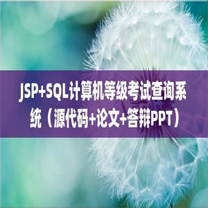 JSP+SQL计算机等级考试查询系统（源代码+论文+答辩PPT）