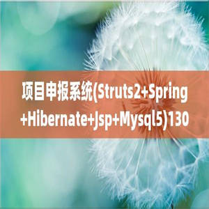 项目申报系统(Struts2+Spring+Hibernate+Jsp+Mysql5)130223