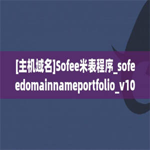 [主机域名]Sofee米表程序_sofeedomainnameportfolio_v101