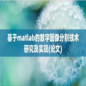基于matlab的数字图像分割技术研究及实现(论文)