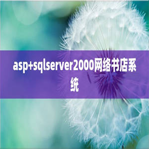 asp+sqlserver2000网络书店系统