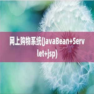 网上购物系统(JavaBean+Servlet+jsp)