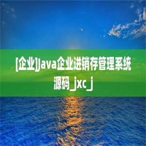 [企业]Java企业进销存管理系统源码_jxc_j