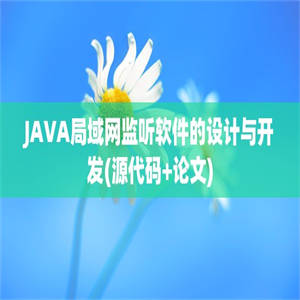 JAVA局域网监听软件的设计与开发(源代码+论文)