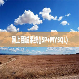 网上商城系统(JSP+MYSQL)