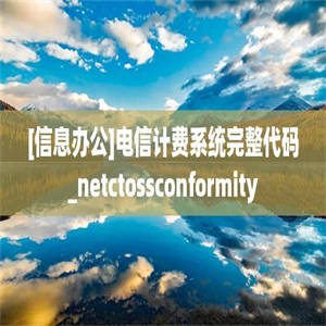 [信息办公]电信计费系统完整代码_netctossconformity