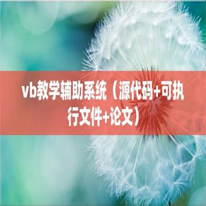 vb教学辅助系统（源代码+可执行文件+论文）