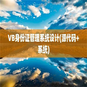 VB身份证管理系统设计(源代码+系统)