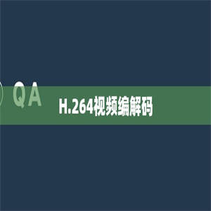 H.264视频编解码