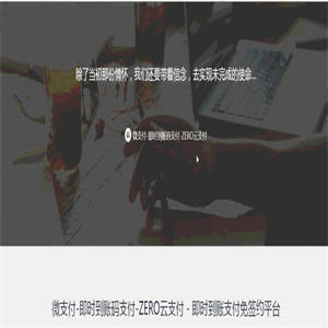 微支付个人支付即时到账网站系统源码