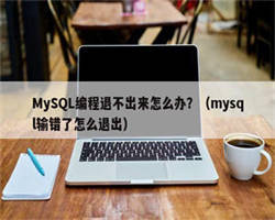 MySQL编程退不出来怎么办？（mysql输错了怎么退出）