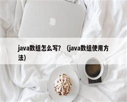 java数组怎么写？（java数组使用方法）