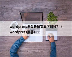 wordpress怎么去掉文本下划线？（wordpress底部）